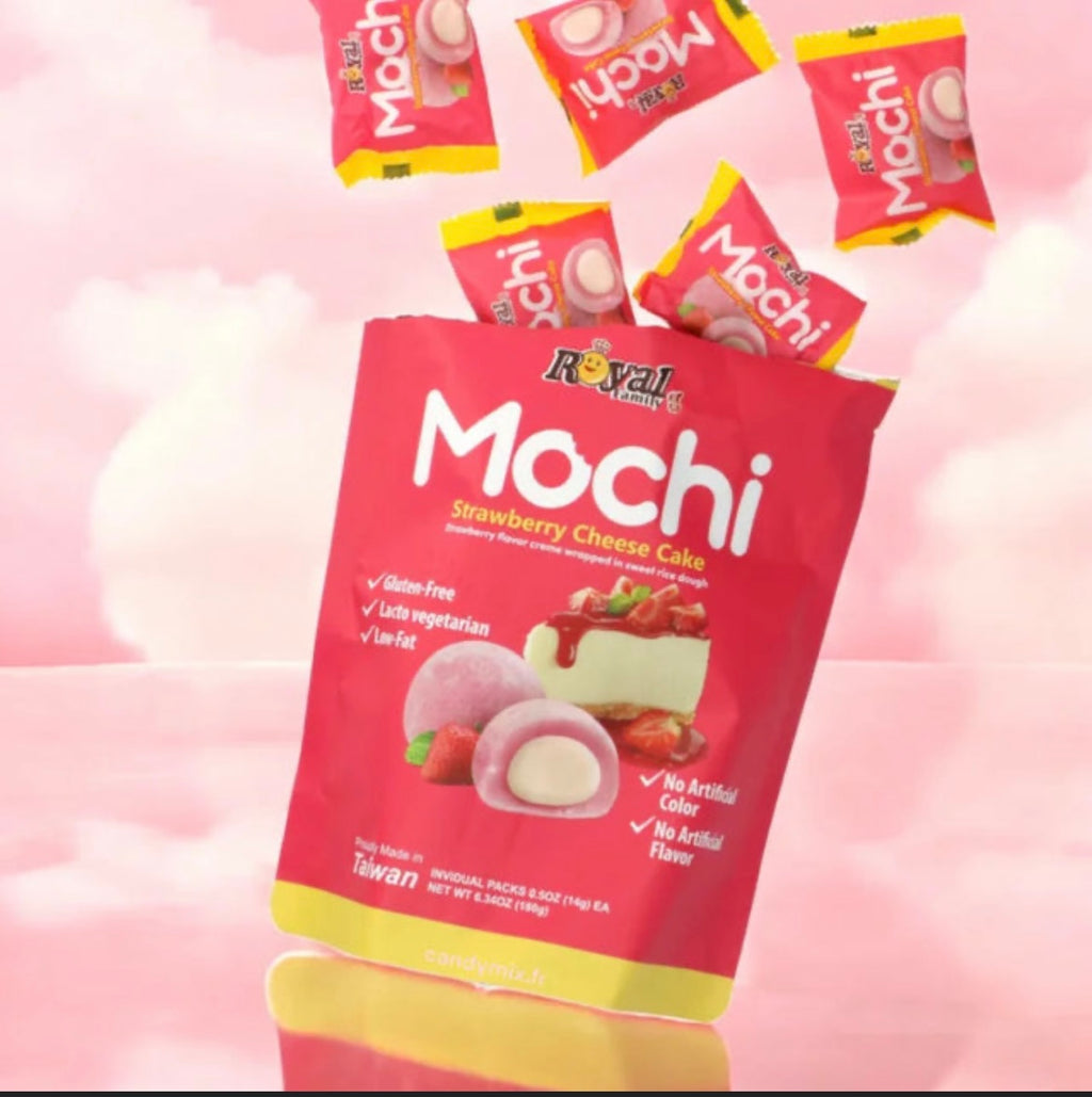 Mochi cheesecake strawberry