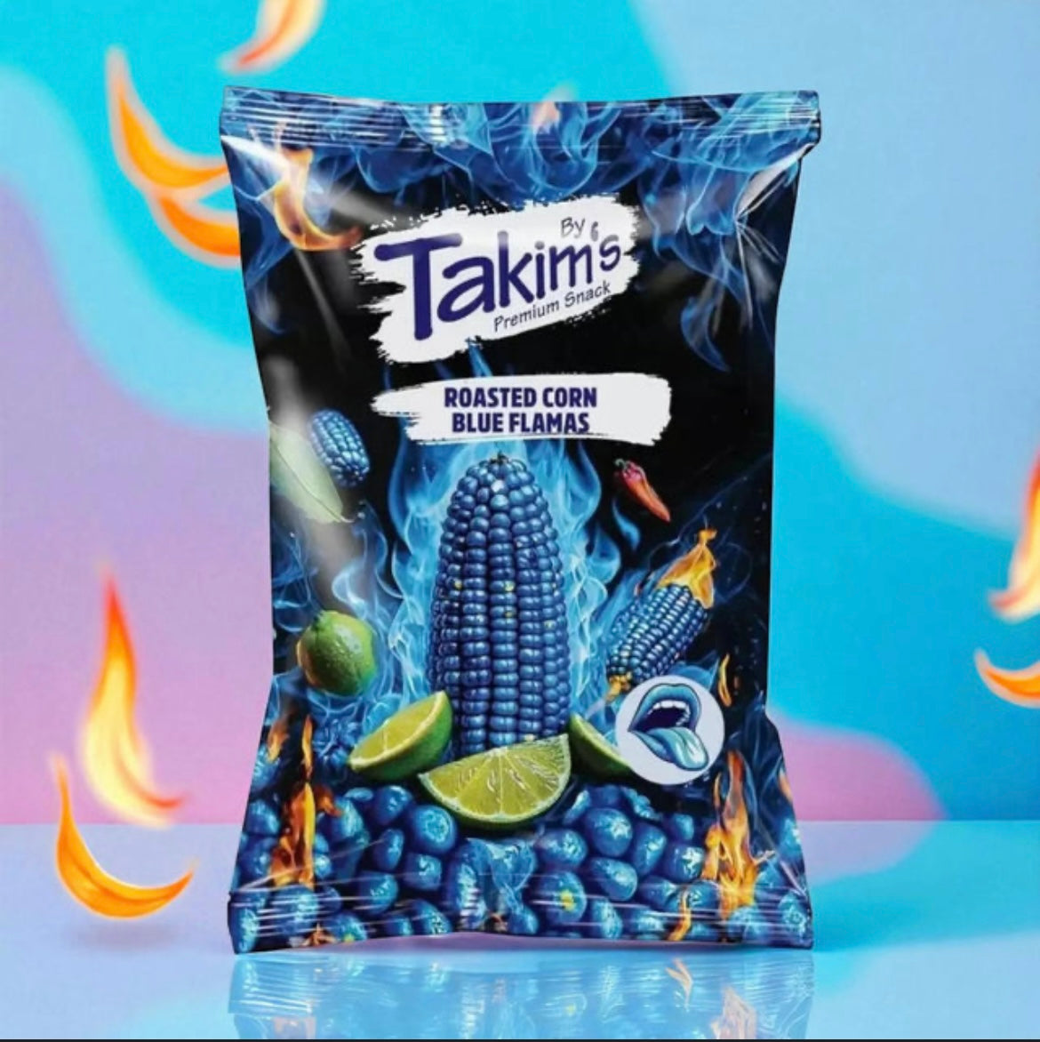 Takims blue flamas