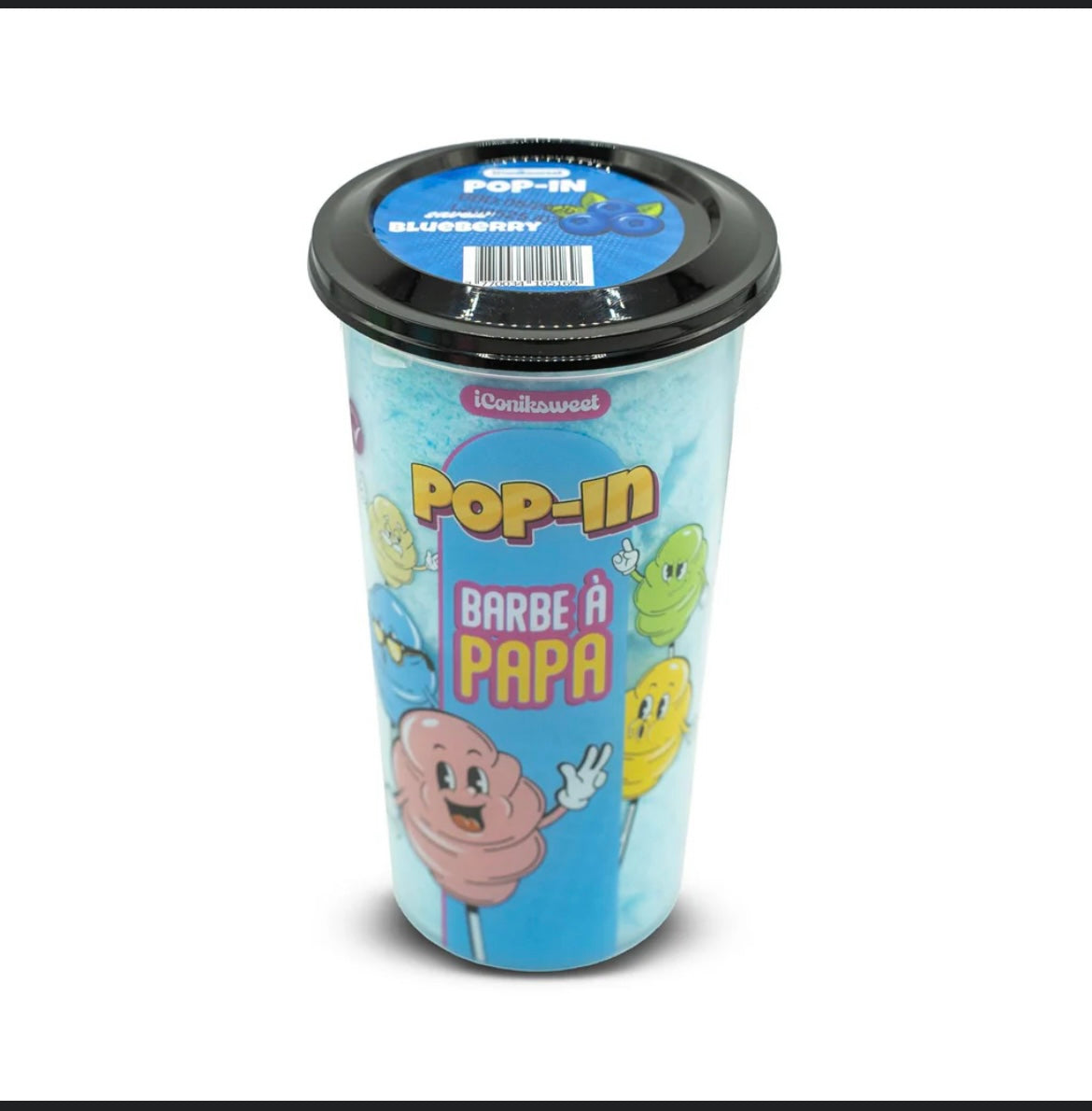 Pop in barbe à papa myrtille