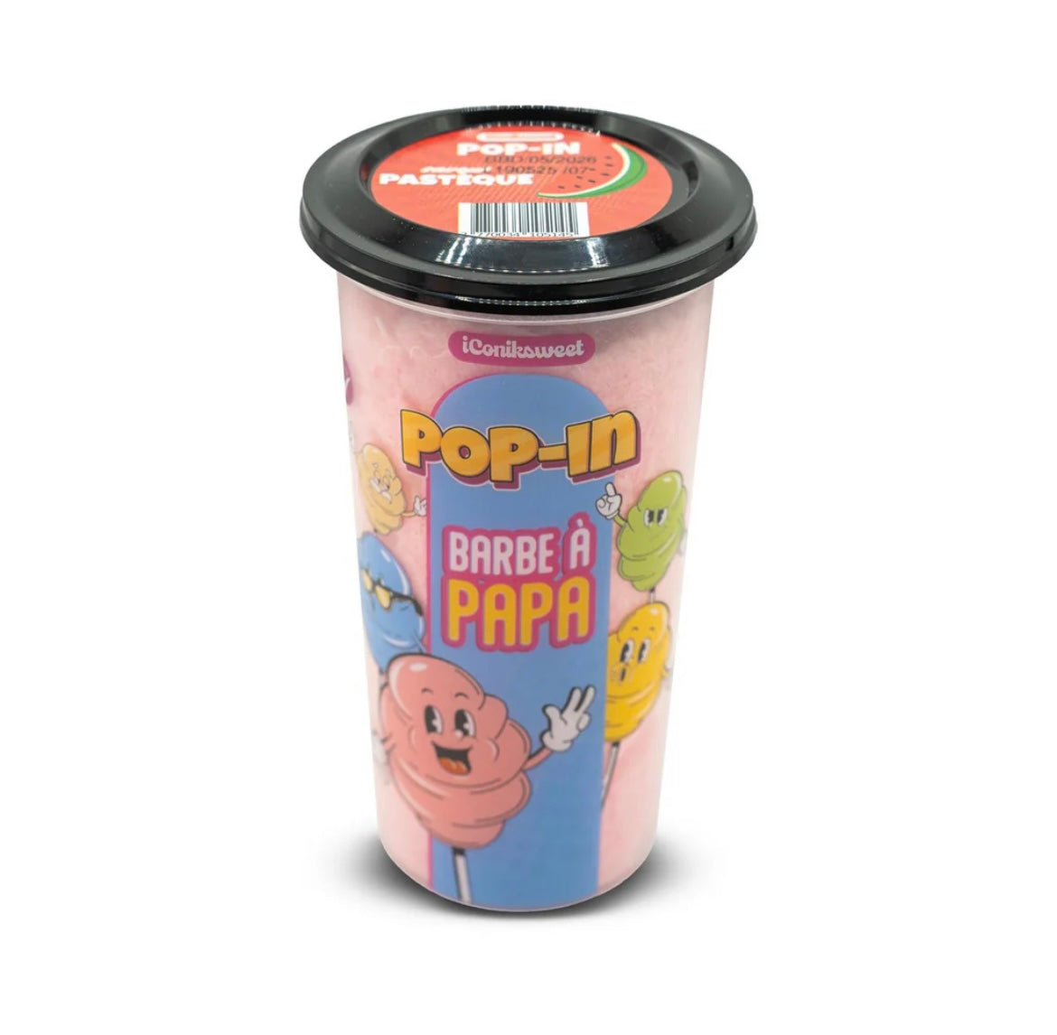 Pop in barbe à papa cerise