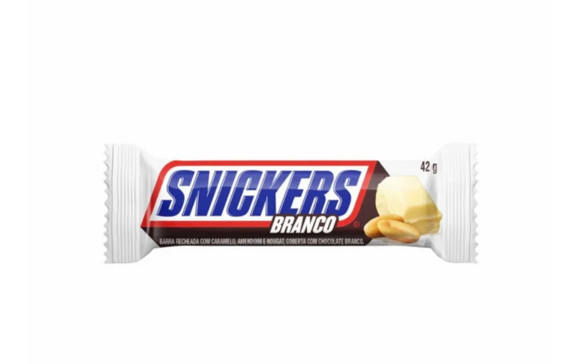 Snickers nougat caramel chocolat blanc
