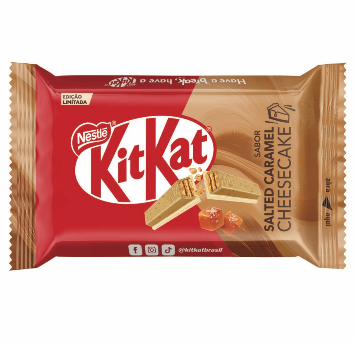 Kitkat cheesecake caramel