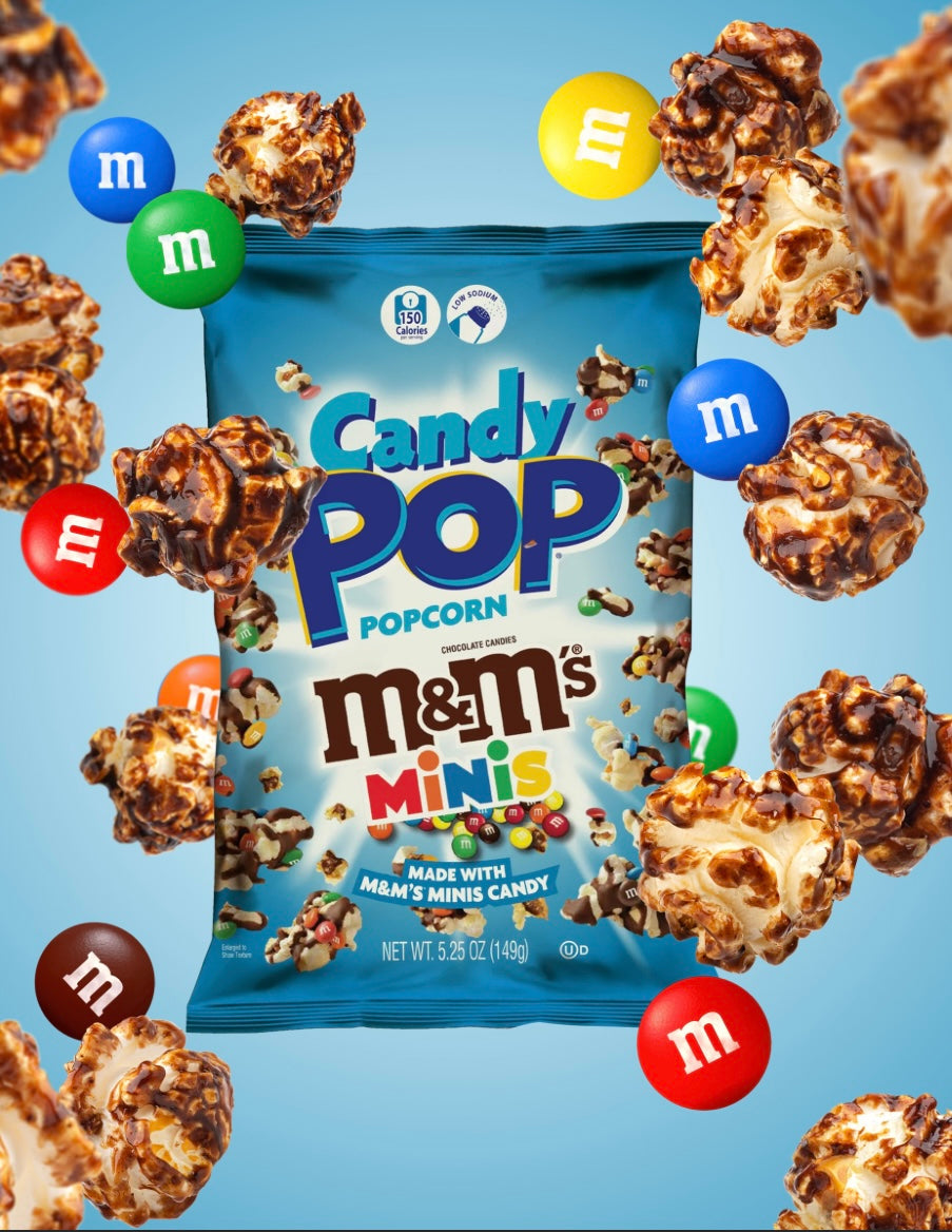 Candy Pop corn M&MS