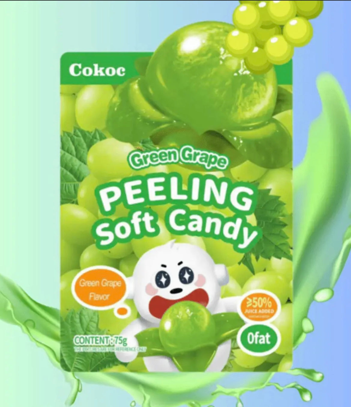 Peeling soft candy raisin