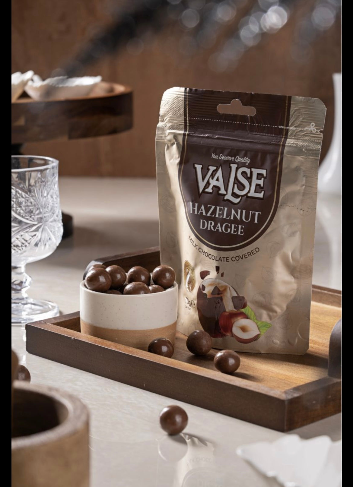Valse milk chocolate covered