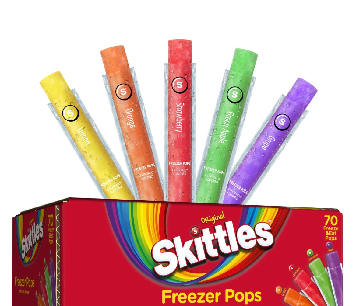 Skittles freezer pops