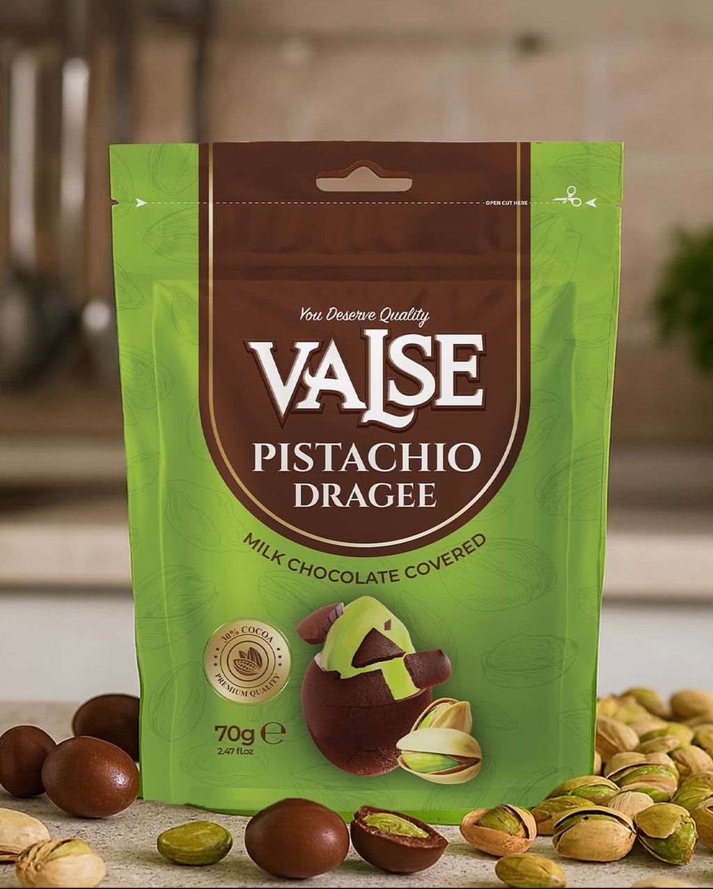 Valse pistachio dragee