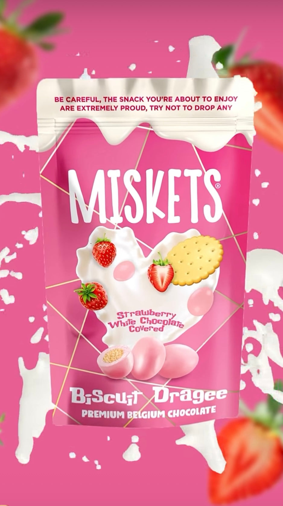 Miskets strawberry chocolat white