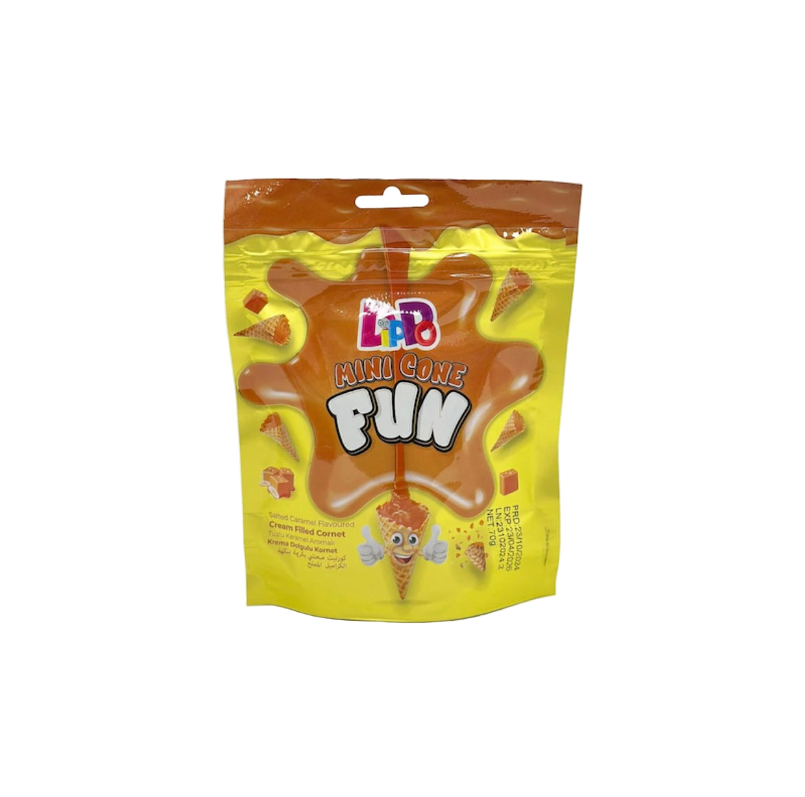 Mini cône caramel